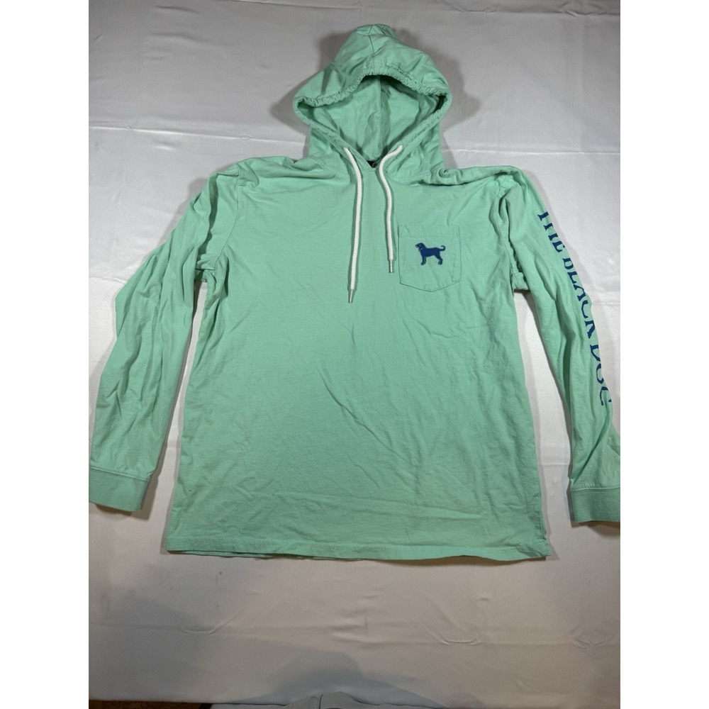 The Black Dog Classic Collection Mint Green Hoodie Sweatshirt Womens Medium